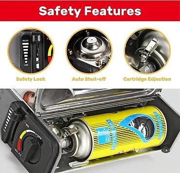 Oprema za kampovanje: Prijenosni dvostruki plinski rešo – Taylor & Brown - Dva snažna — 6