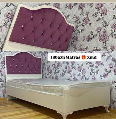 шикарная кровать: Односпальная кровать, Без подьемного механизма, С матрасом, Без выдвижных ящиков