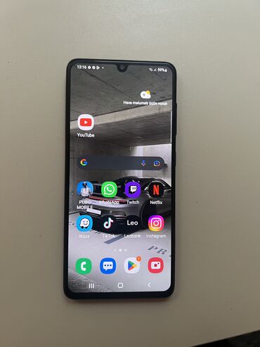 Samsung: Samsung Galaxy A41, 64 GB, rəng - Göy, Barmaq izi — 11