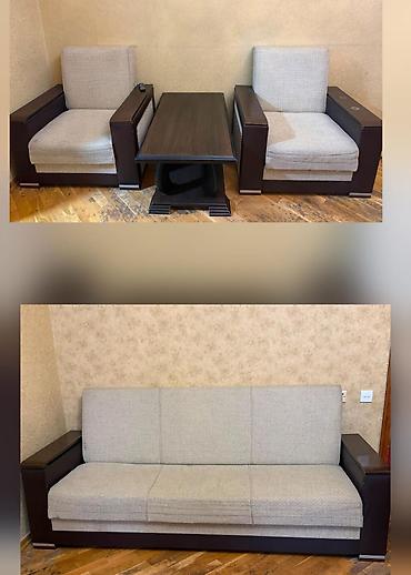 kunc divan gəncə: Sabsulendirim. Divan kreslo+jurnal masasi Tecili satilir. Acilir baza — 1