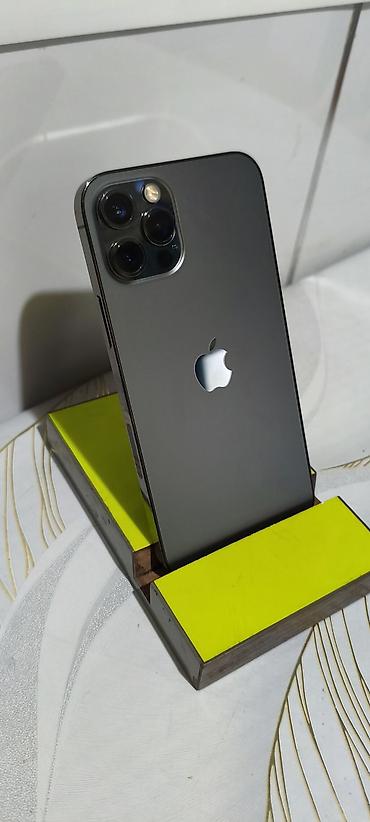 Apple iPhone: IPhone 12 Pro, Б/у, 256 ГБ, Графит, Кабель, 73 % — 1