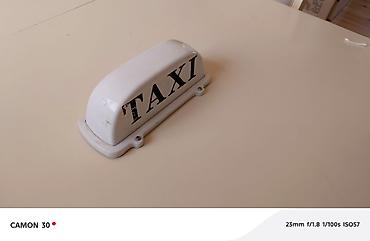 nissan march: Məhsul: Avtomobil üçün “TAXI” dam işarəsi - Rəng: ağ korpus, qara — 3