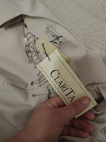 Женская одежда: Qadın paltarı – Clarita Collection - Rəng: açıq bej/şampan - Model — 3