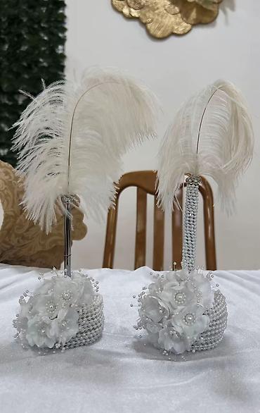 Dekorlar və bəzəklər: 2 DEST XONCA 2 KEPENEK 150 SM YUMRU DEKOR BAHALI TULLE BIRGE Guzguler — 6