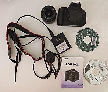 canon eos 750d: Canon EOS 600D DSLR fotoaparat dəsti Çox az istifadə olunub Komplekt — 1