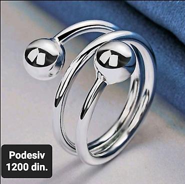 stradivarius serbia: Podesiv prsten modernog minimalističkog dizajna. Dvostruka spiralna — 1