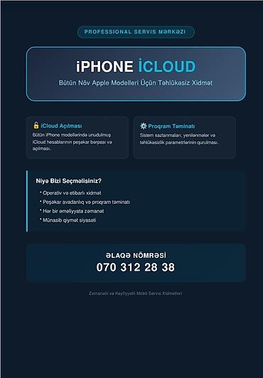 Ремонт техники: 📱 İPhone iCloud Kilidinin Açılması və Xidmətləri 🔓 ​İPhone cihazınızda — 1