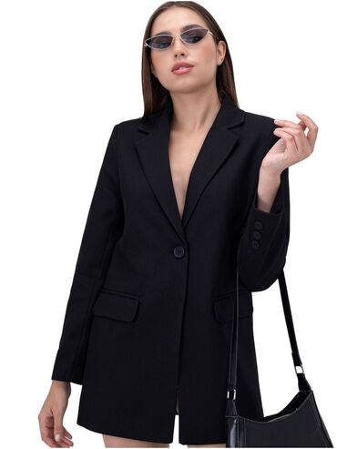 женская пиджак: Пиджак, Классикалык модель, Made in KG, S (EU 36), M (EU 38)