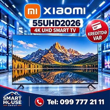tv box android 2020: Yeni Televizor Xiaomi LED ekran 55" 4K (3840x2160), Ünvandan götürmə, Pulsuz çatdırılma, Rayonlara çatdırılma — 1