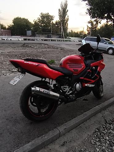 Мотоциклы: Спортивный мотоцикл Honda CBR (класс 600 куб.) в яркой красно‑черной — 3