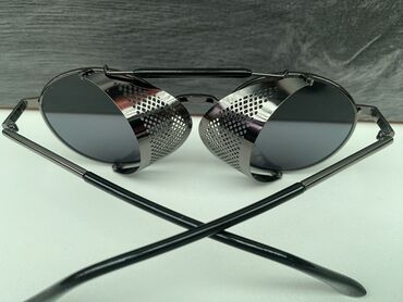 Солнцезащитные очки: Солнцезащитные очки очки, Унисекс, Авиатор, Регулируемые носоупоры, Оправа из нержавеющей стали, Новый — 6