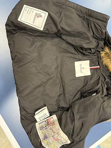 Детская одежда и обувь: Uşaq üçün Moncler qış gödəkçəsi - Rəng: qara - Model: kapüşonlu — 3