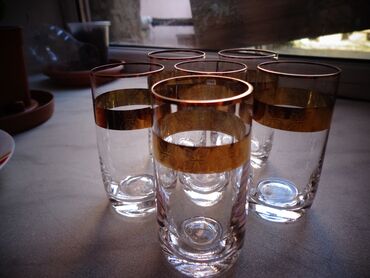 Mətbəx aksesuarları: Rümkalar, Şüşə, 6 ədədli dəst