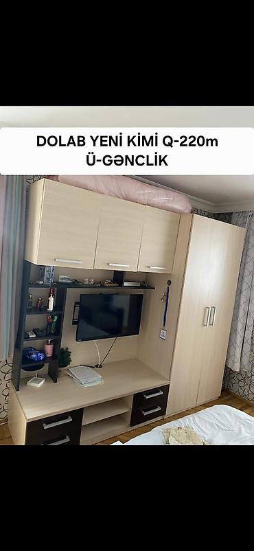 gənc otagi: Uşaq otağı üçün ağ rəngli üçmodullu dolab dəsti. Tərkib: - Böyük — 5