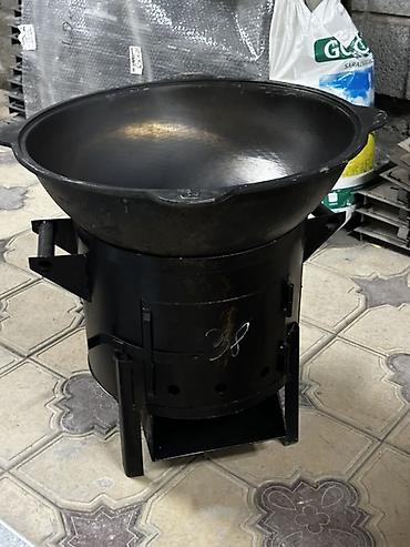 kaz: Казан чугунный с крышкой Davr Metall Объёмы: 4.5 л, 6 л, 8 л, 10 л — 1