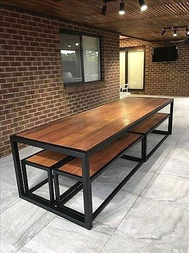 eyvan az: Balkon üçün, Yeni, Açılmayan, Dördbucaq masa, 8 stul — 6