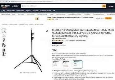 Osvetljenje: Studijski stalak za rasvetu/foto opremu - Višenamenski light stand za — 23