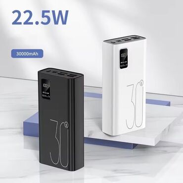 Зарядные устройства: Супер Акция ! Распродажа павербенков 30000 Mah быстрая зарядка чёрный