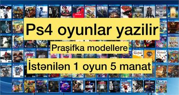 Oyun diskləri və kartricləri: Playstation 4 luboy praşifka modele oyunnar yazilir Oyunlari siyahidan