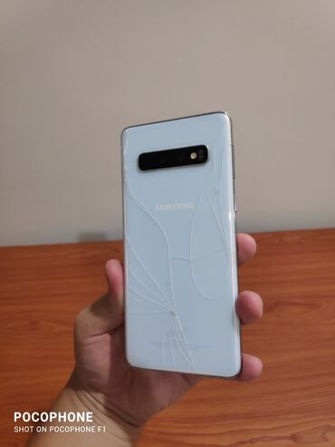 мониторы amd freesync: Samsung Galaxy S10, Колдонулган, 128 ГБ, түсү - Ак, 2 SIM