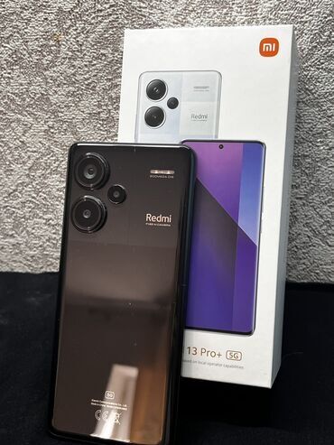 часы с измерением давления: Redmi, Redmi Note 13 Pro Plus, Новый, 256 ГБ, цвет - Черный, 2 SIM