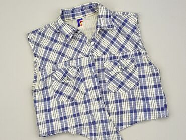 niebieski t shirty: Top S, stan - Dobry