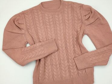 eleganckie brązowa bluzki: Sweter, S, stan - Bardzo dobry