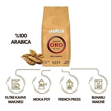 Qida məhsulları: Lavazza Qualità Oro – 100% Arabica, 1 kq paket. • Orijinal Lavazza — 3