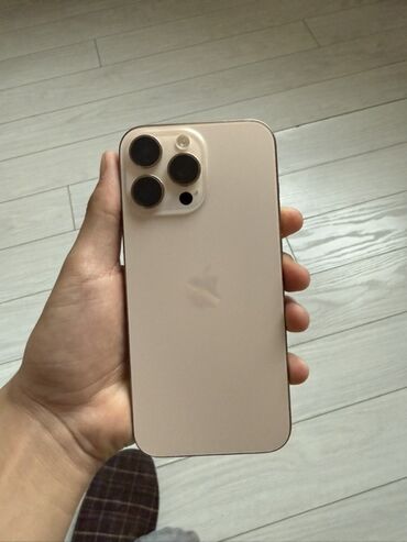 игровые телефоны недорого в бишкеке: IPhone 16 Pro Max, Б/у, 256 ГБ, Золотой, Коробка, 96 %