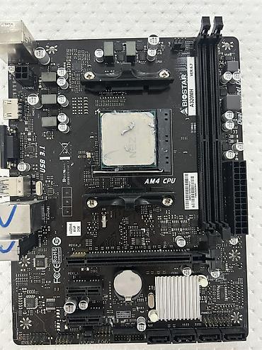 rj: Материнская плата для ПК, Б/у, Biostar, AM4, Micro-ATX — 1