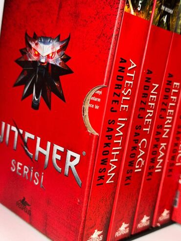 Bədii ədəbiyyat: Andrzej Sapkowski — The Witcher serisi + Qutulu 5 kitab Yenidir