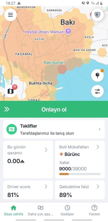 Taksi sürücüləri: Taksi sürücüsü tələb olunur, Gündəlik ödəniş