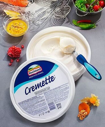 яйцо цесарки: Сыр Cremette Professional имеет исключительно натуральный нежный