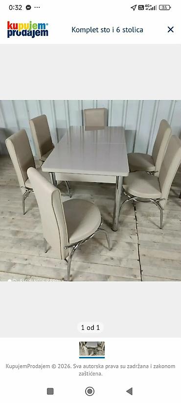 Setovi stolova i stolica: 02. Komplet sto i 6 stolica nova cena 230e — 11