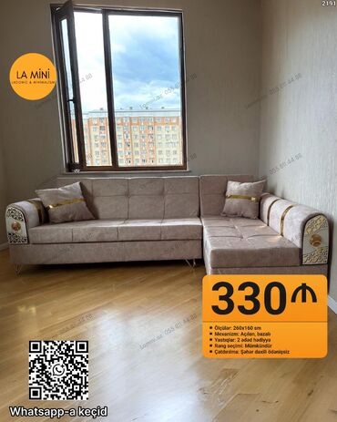 metbext ucun divan: Угловой диван, Раскладной, С подъемным механизмом, Ткань, Бесплатная доставка в черте города