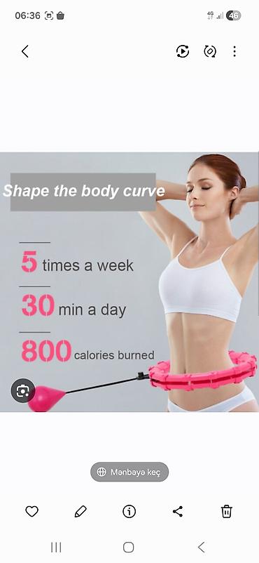 halqa ile qarin eritmek: Ağıllı Fitness Hula Hoop – tənzimlənən çəkili masaj halqası - 24 ədəd — 3