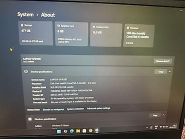 gtx 1650 notebook: Lenovo LOQ 15IRH8 oyun/iş noutbuku zəng etməyin Vatsapda yazın - — 4