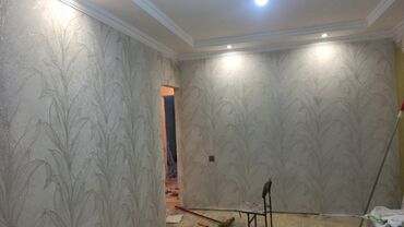 Təmir işləri: Divar kağızı işiBoyalı və gipsli tavan -Döşəmə: Laminat döşəmə işləri -da lalafo.az — 10 Təmir işləri: Divar kağızı işiBoyalı və gipsli tavan -Döşəmə: Laminat döşəmə işləri — 10