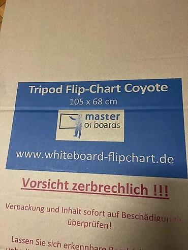 Ostali kancelarijski nameštaj: Flipchart Coyote – tronožac, sklopiv - Magnetna bela tabla sa — 13