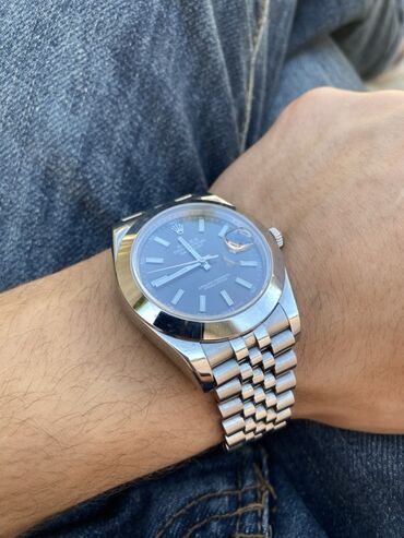 браслет: Новый, Наручные часы, Rolex, цвет - Серый