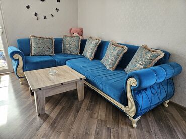 купить стулья бу в баку: Угловой диван, Б/у, Раскладной, С подъемным механизмом, Велюровая ткань, Нет доставки