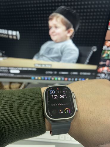 Apple Watch: Apple Whatch Ultra1 Размер 49мм Комплект зарядка и 2 ремешка Есть