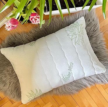 staklene case maxi: Jastuk sa navlakom Aloe Vera - Ergonomičan jastuk pravougaonog — 1