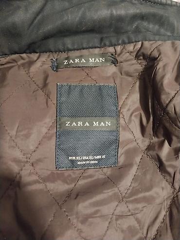 palto zara: ZARA MAN kişi plaşı/jaketi - Rəng: qara - Üslub: hərbi/militar tipli — 6