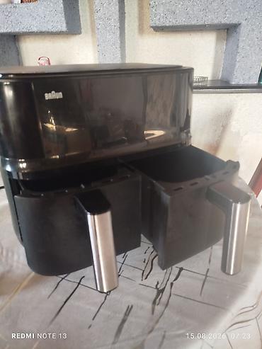 tostur: İki məhsul bir yerdə: 1) Braun iki bölməli hava fritözü (air fryer) - — 2