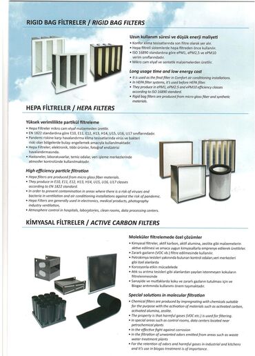 Digər filter növləri: General Filter Havak - İtalyan brendi olub hazırda Türkiyədə də — 11