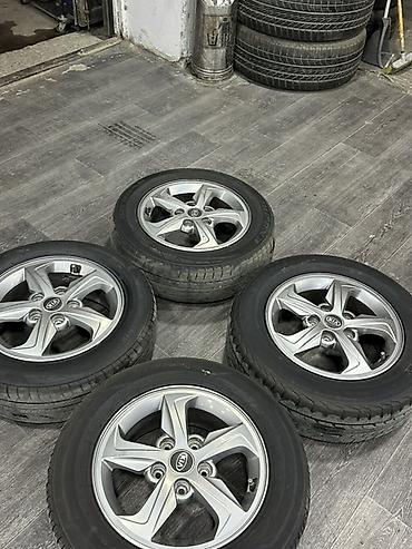 diski barter: Kia orijinal 15" yüngül lehimli disk tekersiz satilir barter olmur — 2