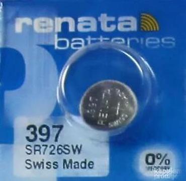 Baterije: Renata dugmasta baterija 397 SR726SW – Swiss Made - Tip — 14