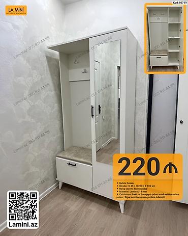 mini skaf: Dəhliz Dolabı – La Mini - Ölçülər: D 45 x H 200 x E 100 sm - Rəng — 1