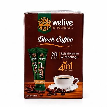 Продукты питания: Кофе Welive Black Coffee 4 in 1 — растворимый напиток с растительными — 1